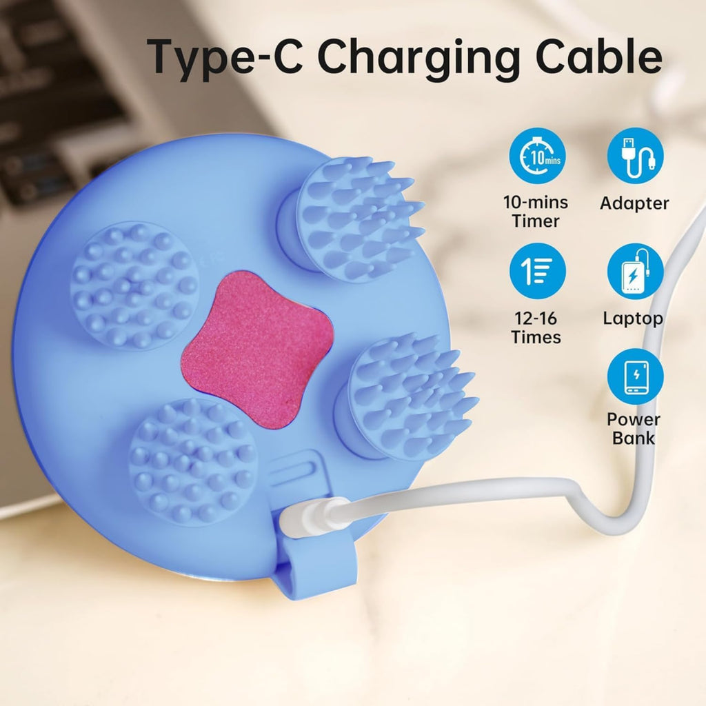 Electric Scalp Massager - Stress Relief & Hair Growth