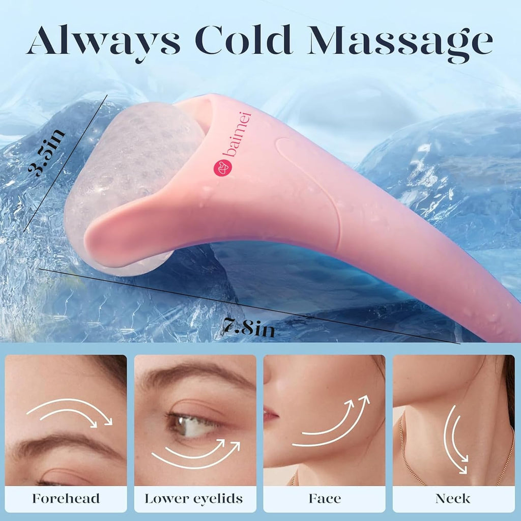 BAIMEI Ice Roller and Gua Sha Set for Face and Eyes